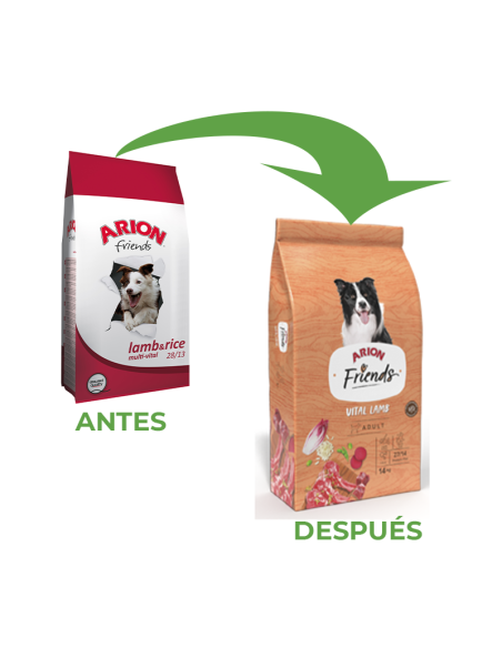 Pienso para Perro ARION Friends Lamb y Rice 14kg